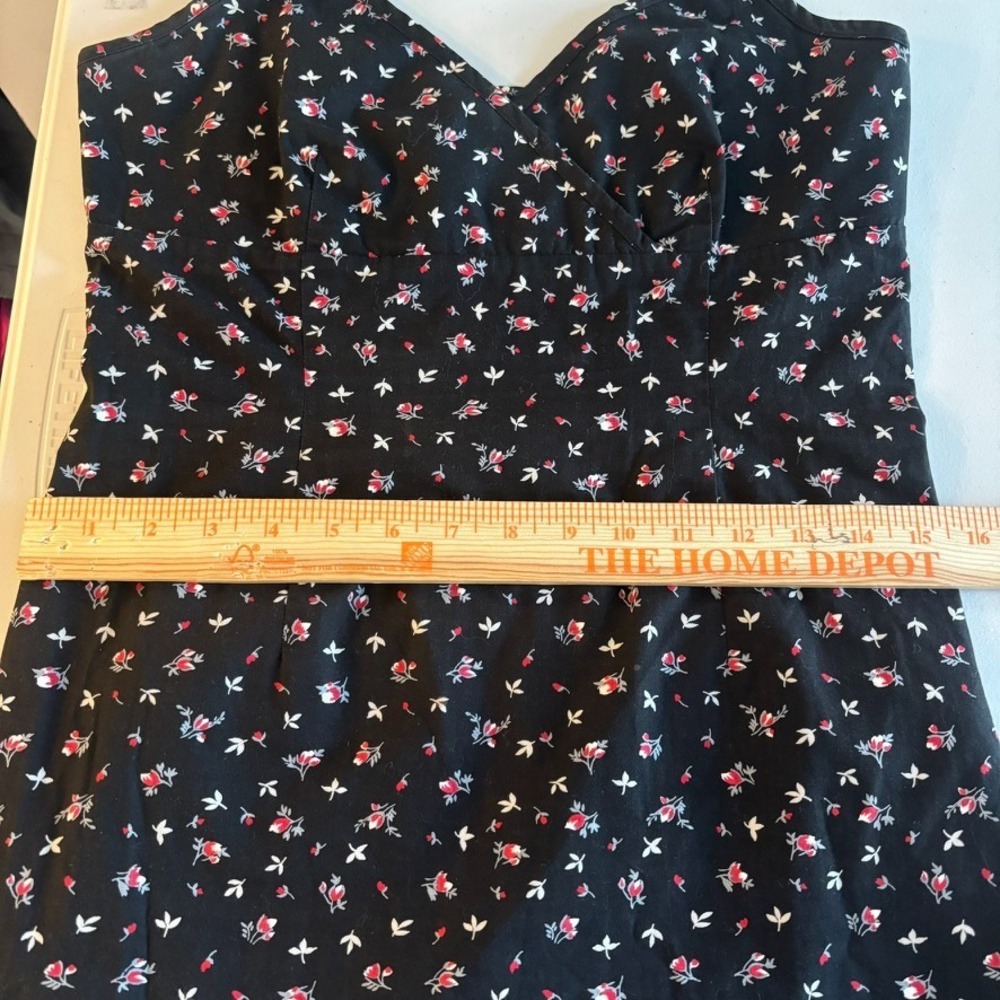 VTG Y2K Womens Micro Floral Babydoll Cottagecore Dress SZ 4 Fairy whimsigoth - Picture 9 of 11